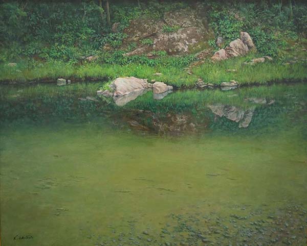 2023年4月　第71回 光陽展　委員　岡本 邦治　静寂　（油）　F100